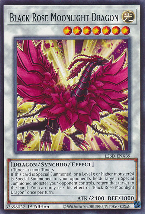 Black Rose Moonlight Dragon - L26D-ENX39 - Common 