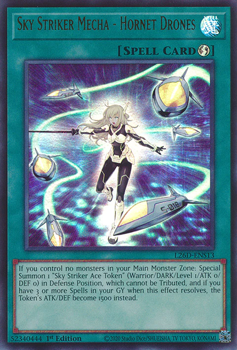 Sky Striker Mecha - Hornet Drones - L26D-ENS13 - Ultra Rare