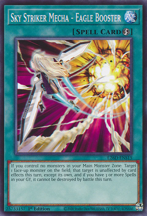 Sky Striker Mecha - Eagle Booster - L26D-ENS15 - Common 