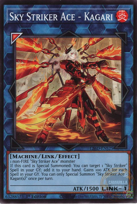 Sky Striker Ace - Kagari  (Alternate Artwork) - L26D-ENS25 - Common 