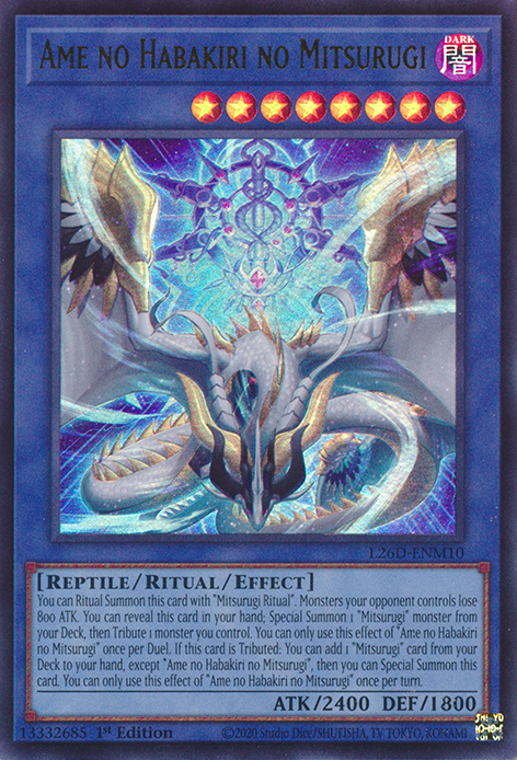 Ame no Habakiri no Mitsurugi - L26D-ENM10 - Ultra Rare 1