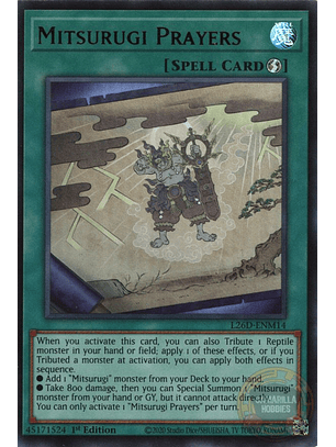 Mitsurugi Prayers - L26D-ENM14 - Ultra Rare 