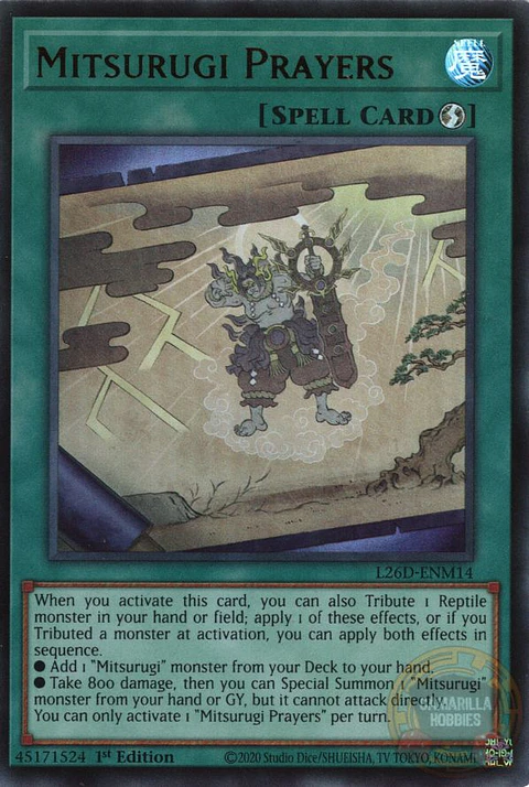 Mitsurugi Prayers - L26D-ENM14 - Ultra Rare 
