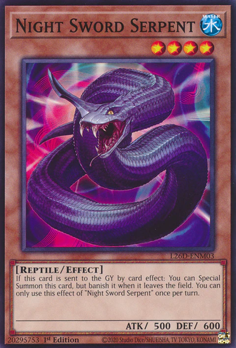 Night Sword Serpent - L26D-ENM03 - Common 