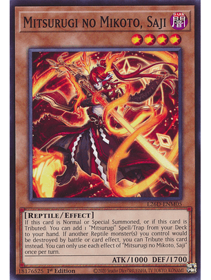 Mitsurugi no Mikoto, Saji - L26D-ENM05 - Common 