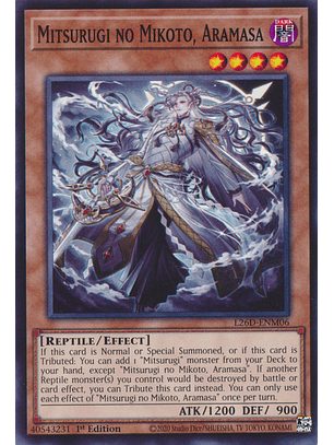 Mitsurugi no Mikoto, Aramasa - L26D-ENM06 - Common 