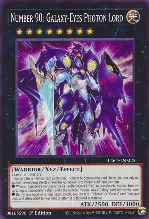 Number 90: Galaxy-Eyes Photon Lord - L26D-ENM25 - Common 
