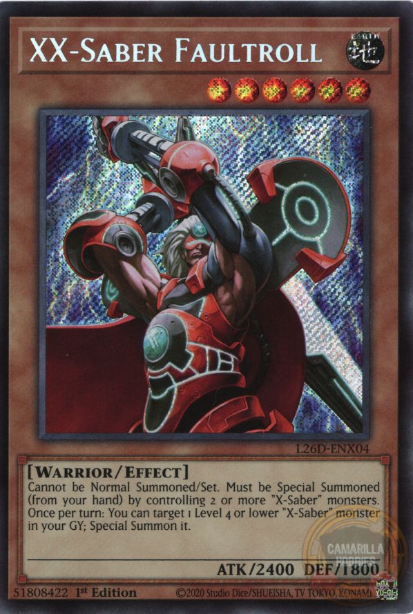 XX-Saber Faultroll - L26D-ENX04 - Secret Rare 1