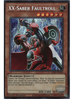 XX-Saber Faultroll - L26D-ENX04 - Secret Rare