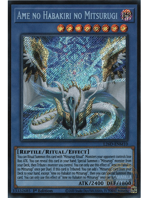 Ame no Habakiri no Mitsurugi - L26D-ENM10 - Secret Rare