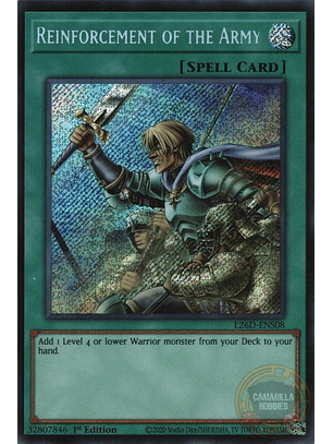 Reinforcement of the Army - L26D-ENS08 - Secret Rare 