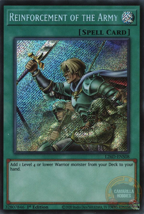 Reinforcement of the Army - L26D-ENS08 - Secret Rare 