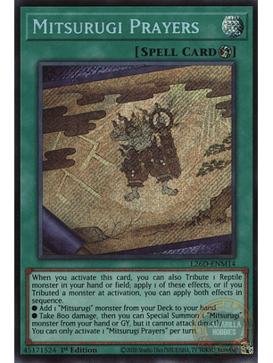 Mitsurugi Prayers - L26D-ENM14 - Secret Rare