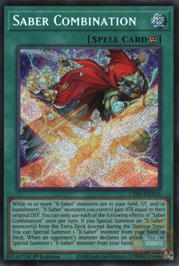 Saber Combination - L26D-ENX25 - Secret Rare 1