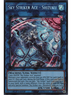 Sky Striker Ace - Shizuku (Alternate Art) - L26D-ENS26 - Secret Rare