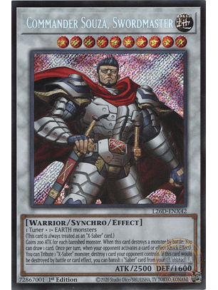 Commander Souza, Swordmaster - L26D-ENX42 - Secret Rare