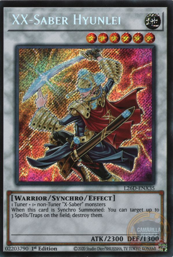 XX-Saber Hyunlei - L26D-ENX35 - Secret Rare 1