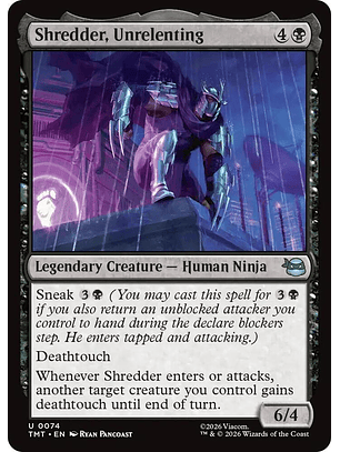 Shredder, Unrelenting - TMT - U