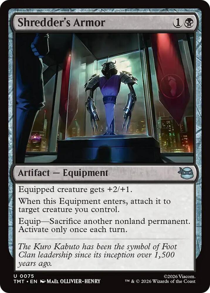 Shredder's Armor - TMT - U 1