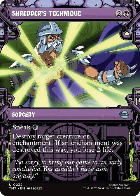 Shredder's Technique - TMT - U