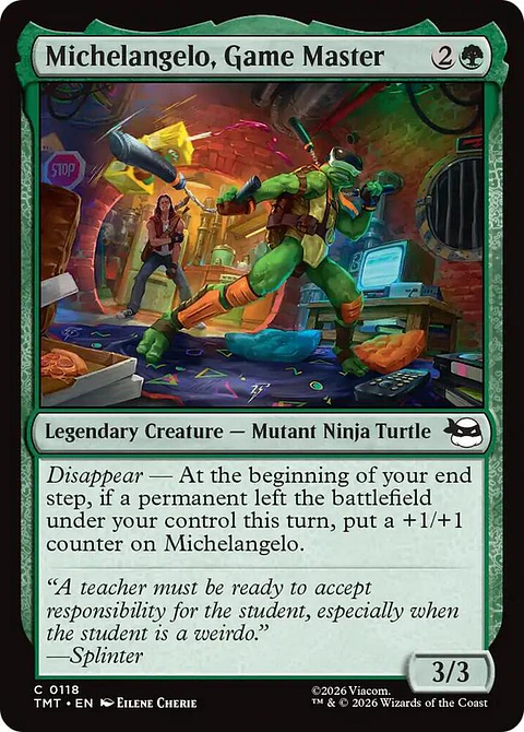 Michelangelo, Game Master - TMT - C