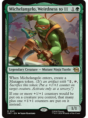 Michelangelo, Weirdness to 11 - TMT - R