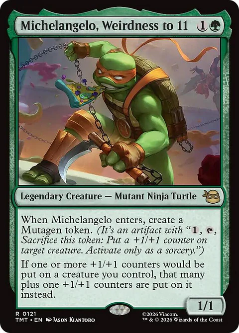 Michelangelo, Weirdness to 11 - TMT - R