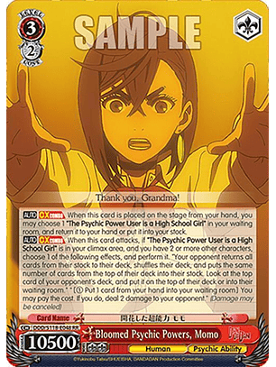 Bloomed Psychic Powers, Momo - DDD/S118-E048 RR - Double Rare