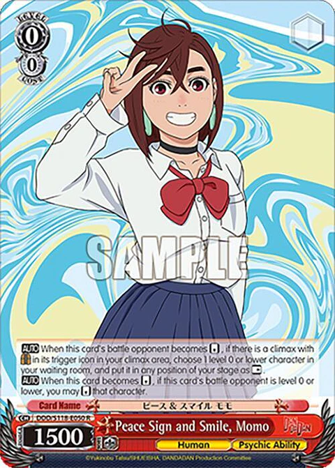 Peace Sign and Smile, Momo - DDD/S118-E050 R - Rare 