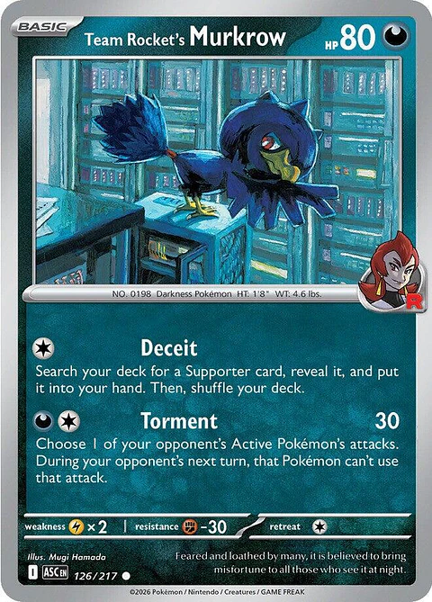 Team Rocket's Murkrow - 126/217 - ASC