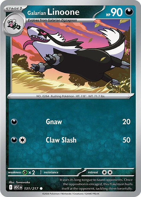 Galarian Linoone - 131/217 - ASC