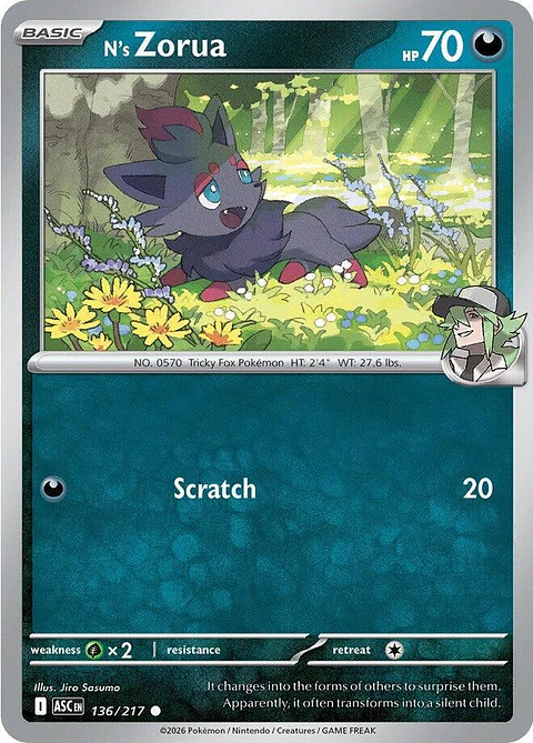 N's Zorua - 136/217 - ASC