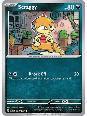 Scraggy - 134/217 - ASC