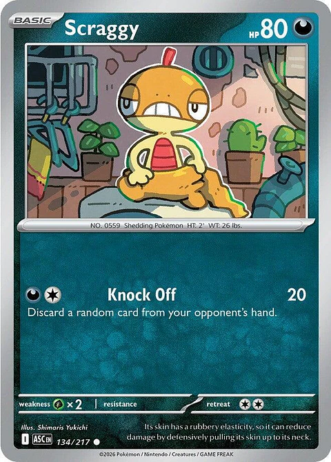 Scraggy - 134/217 - ASC