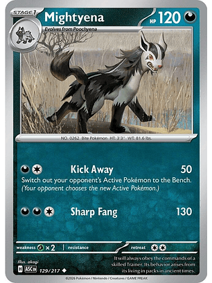 Mightyena - 129/217 - ASC