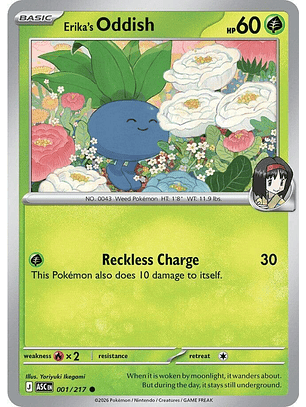 Erika's Oddish - 001/217 - ASC