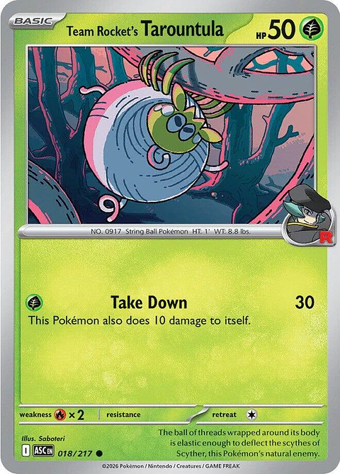 Team Rocket's Tarountula - 018/217 - ASC
