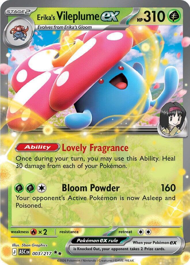 Erika's Vileplume ex - 003/217 - ASC 1