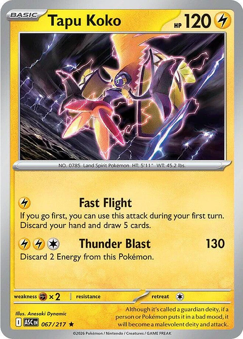 Tapu Koko - 067/217 - ASC