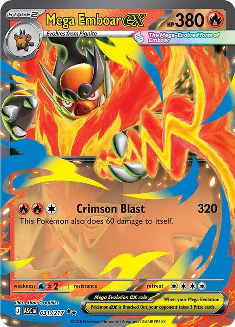 Mega Emboar ex - 031/217 - ASC