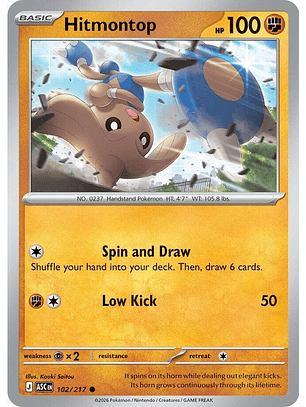 Hitmontop - 102/217 - ASC
