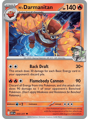 N's Darmanitan - 033/217 - ASC