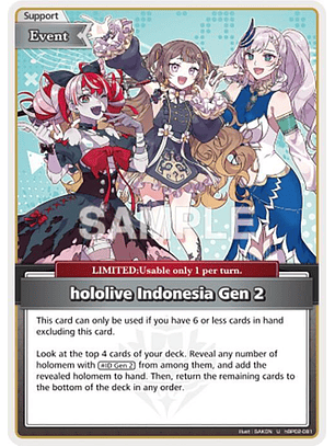hololive Indonesia Gen 2 - hBP02-081 - Uncommon 