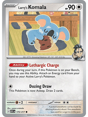 Larry's Komala - 175/217 - ASC 