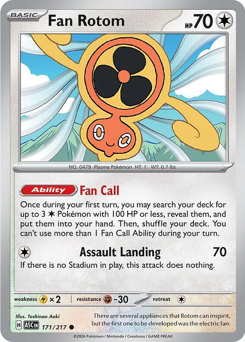 Fan Rotom - 171/217 - ASC