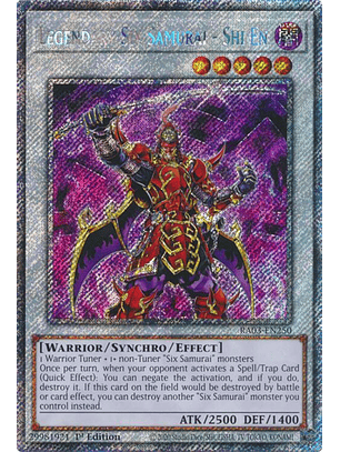 Legendary Six Samurai - Shi En - RA03-EN250