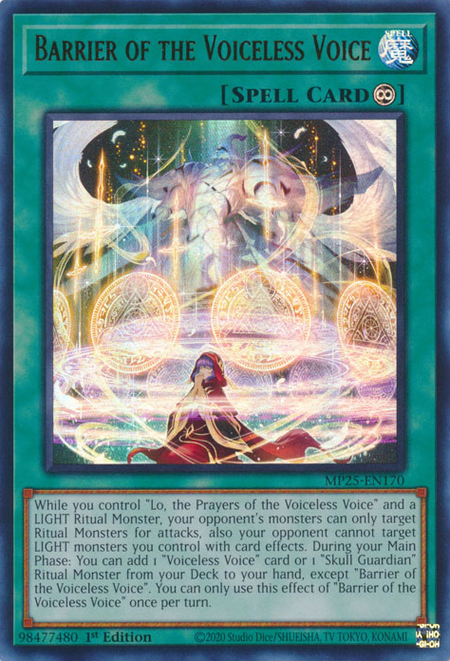 Barrier of the Voiceless Voice - MP25-EN170 - Ultra Rare  1
