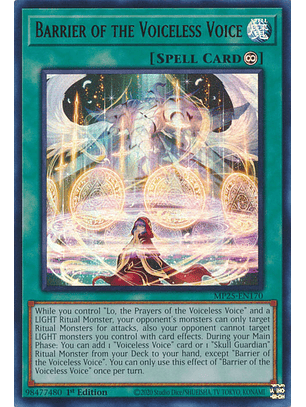 Barrier of the Voiceless Voice - MP25-EN170 - Ultra Rare 
