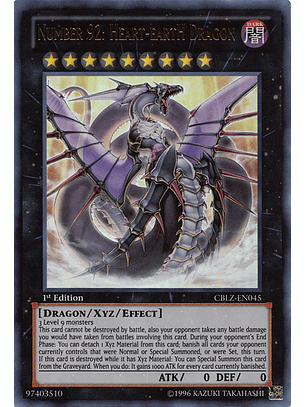 Number 92: Heart-eartH Dragon - CBLZ-EN045 - Ultra Rare 