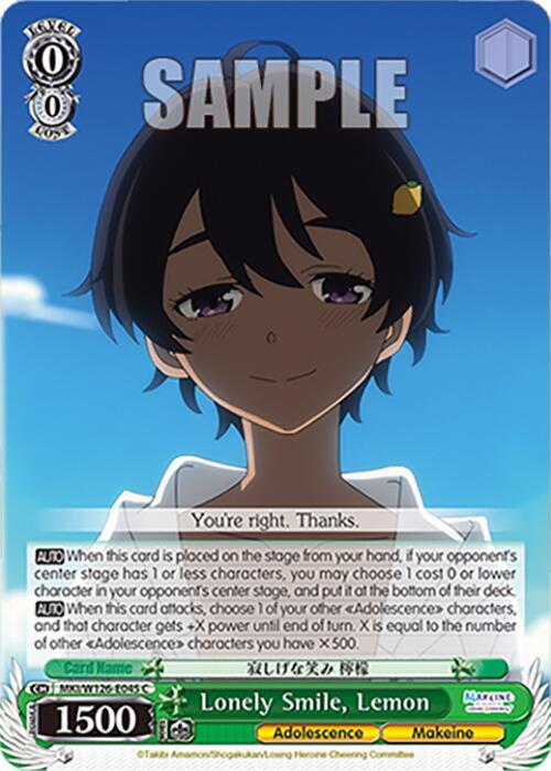 Lonely Smile, Lemon - MKI/W126-E045 C - Common 1